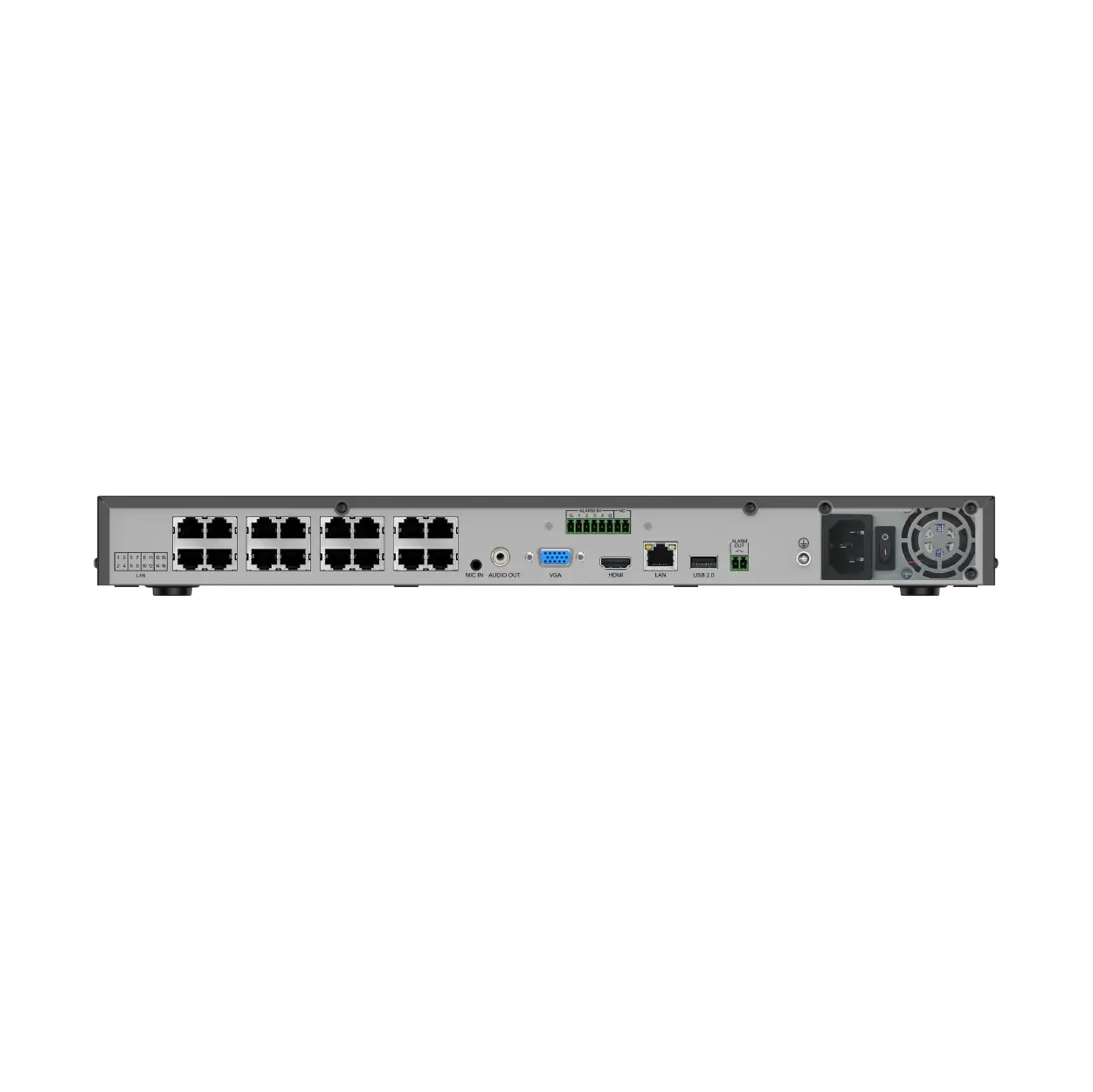 ქსელური ჩამწერი TC-R3220 2HC NVR 20 არხი, 2SATA, Tiandy